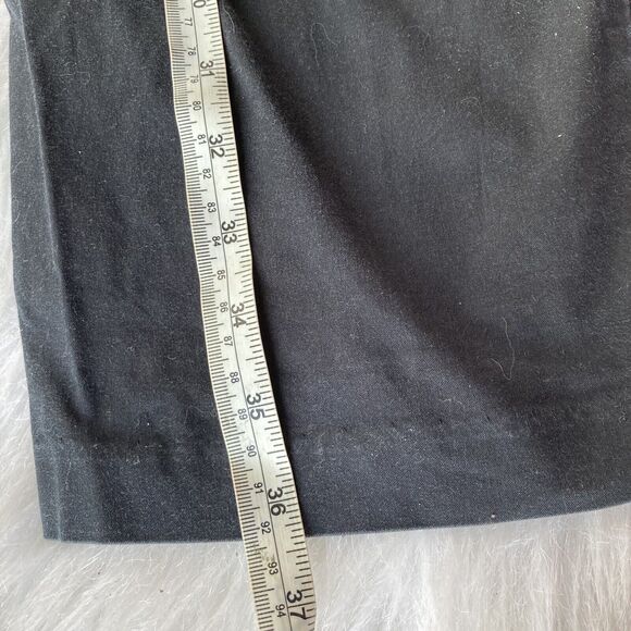 Merona Pants Size 12 Chino Trouser Black Slacks Womens Work Casual Career Basic - Picture 5 of 10